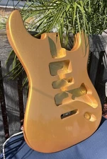 JVG ST BODY RELIC 60s Nitro Lacquer TRUE CANDY paint job GOLD SHIMMER JVGuitars