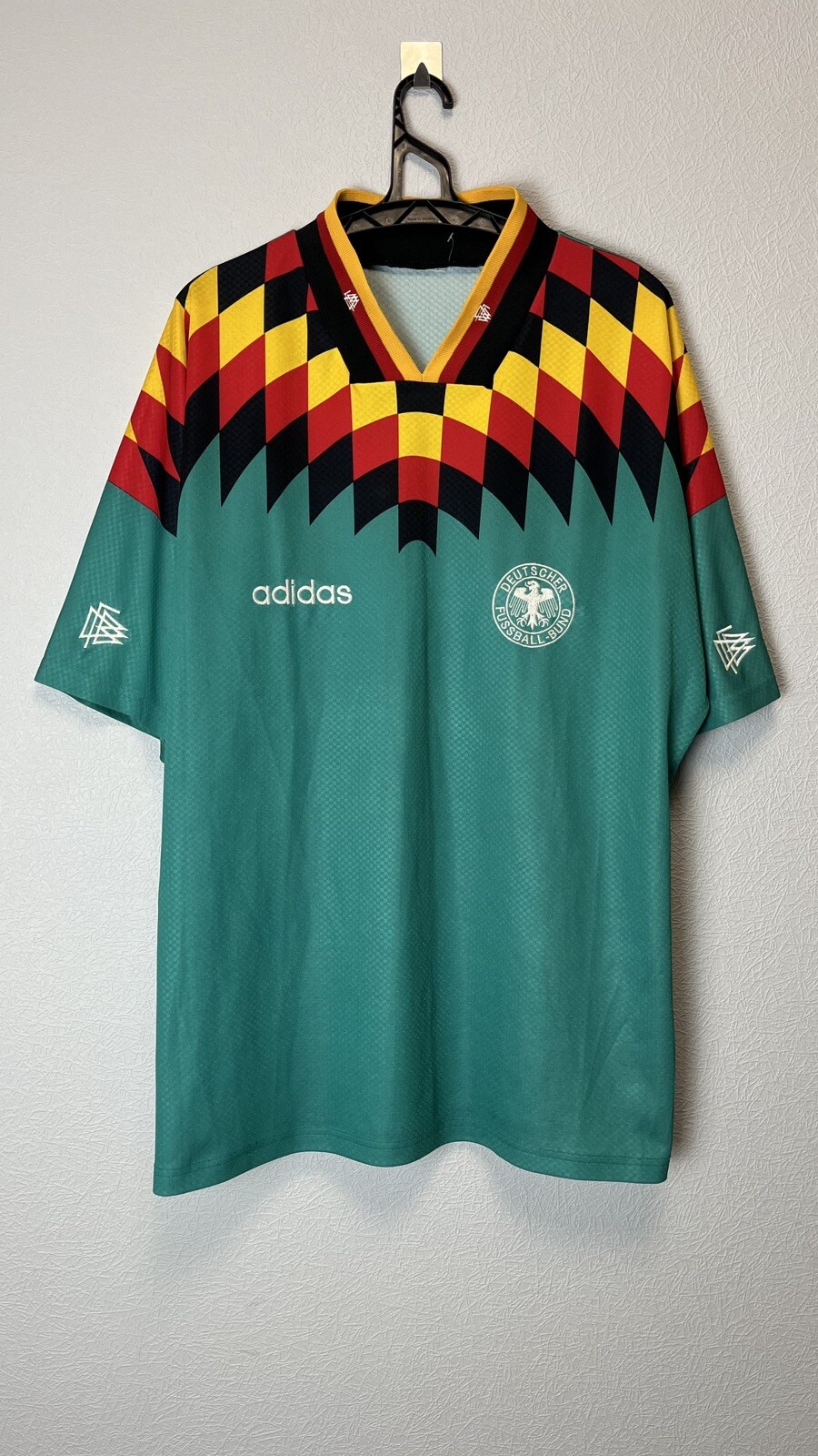 Vintage Adidas Germany 1994 Soccer Jersey Football L Mens Green