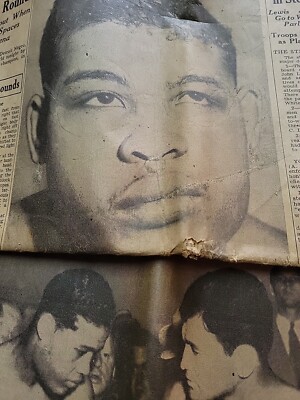 1937 JUNE 23 DETROIT FREE PRESS NEWSPAPER-Louis K.O'S BRADDOCK Fight Extra 2 Sec