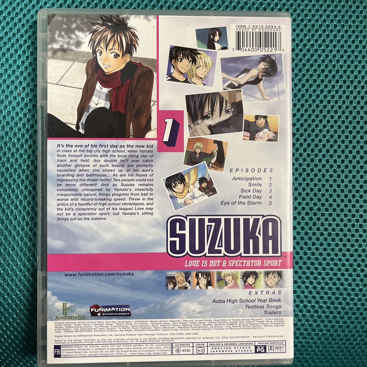 Suzuka - Vol. 1 (DVD, 2007) Track & Field Anime 704400052217