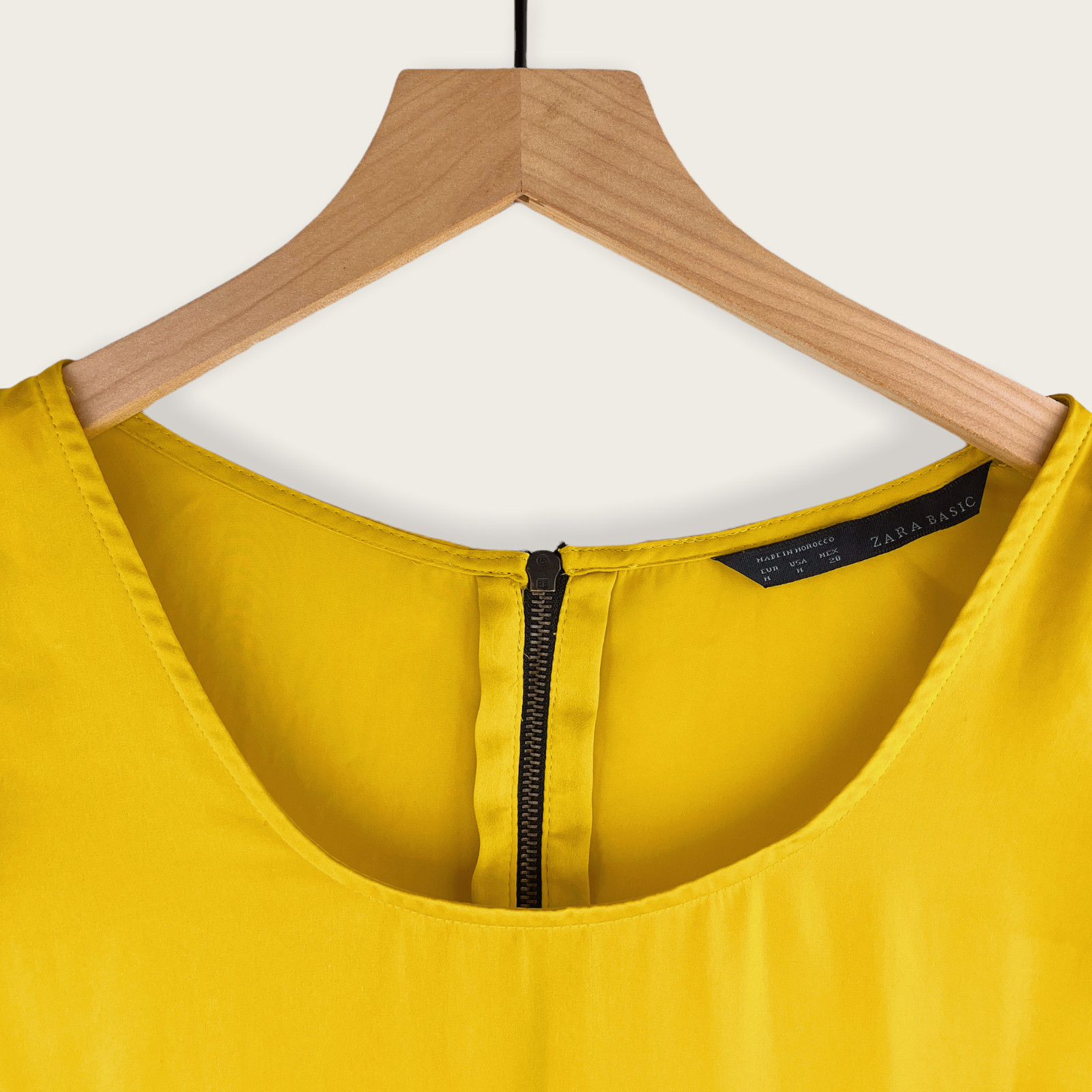 ZARA Basic Lime Green Blouse, M - image 3