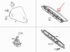 Mercedes-Benz S W222 Zusatzbremsleuchte hinten A2229067303 NEU ORIGINAL
