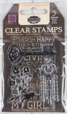 Prima Clear Acrylic Stamps, Engraver, 3pcs, 563059