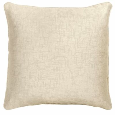 cream textured pillows