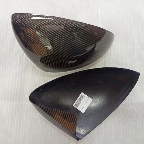 2X For Porsche Cayenne 958 11-14 Carbon Fiber Side View Mirror Cover Cap Overlay - Picture 10 of 11