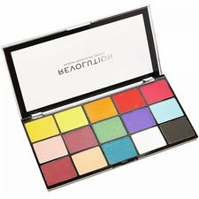 Matte Eye Shadow Palette Set Kit Bright Yellow Pink Green Red White Revolution