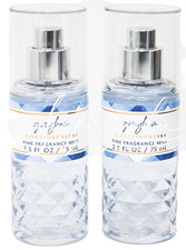 Bath  Body Works Gingham Fine Fragrance Mist Spray Splash 2 pc Travel 2.5 oz