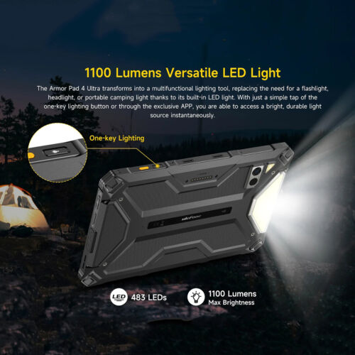 Ulefone Armor Pad 4 Ultra 5G Rugged Tablet LED Light Thermal Imaging 11800mAh - Picture 7 of 19