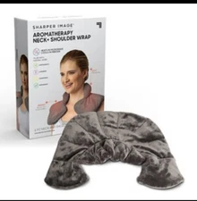 Sharper Image Neck and Shoulder Wrap 100% natural herb aromatherapy all in one