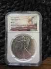 2021 Silver Eagle Type 2 Eagle Landing NGC MS70