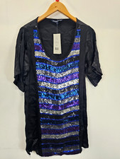 BNWT FRENCH CONNECTION Sparkly Sequins Evening Party Occasion Dress 8 UK