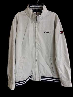 Tommy Hilfiger Full-Zip Mens Jacket Regatta White Size XXL No Hood