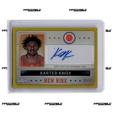 2024 Topps Chrome McDonald's A/A - Gold #NHB-KAR Karter Knox Rookie Auto /50