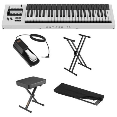Expressive E Osmose CE 49-Key MPE Controller Bundle w/ Stand Bench Pedal
