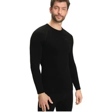 Falke Ergonomic Sport System Base Layer Top Black Long Sleeve Men's Medium
