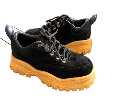 Eytys Angel Unisex Platform Sneakers Gr. 38, Schwarz, Cork Platform Sohle