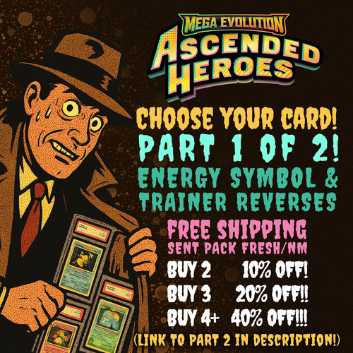 Pokémon Ascended Heroes: Choose Your Card! PART 1: ENERGY & TRAINER REVERSES!
