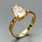 Fine Art jewelry Natural Moonstone Ring 925 Sterling Silver Size 6.25 /R471612