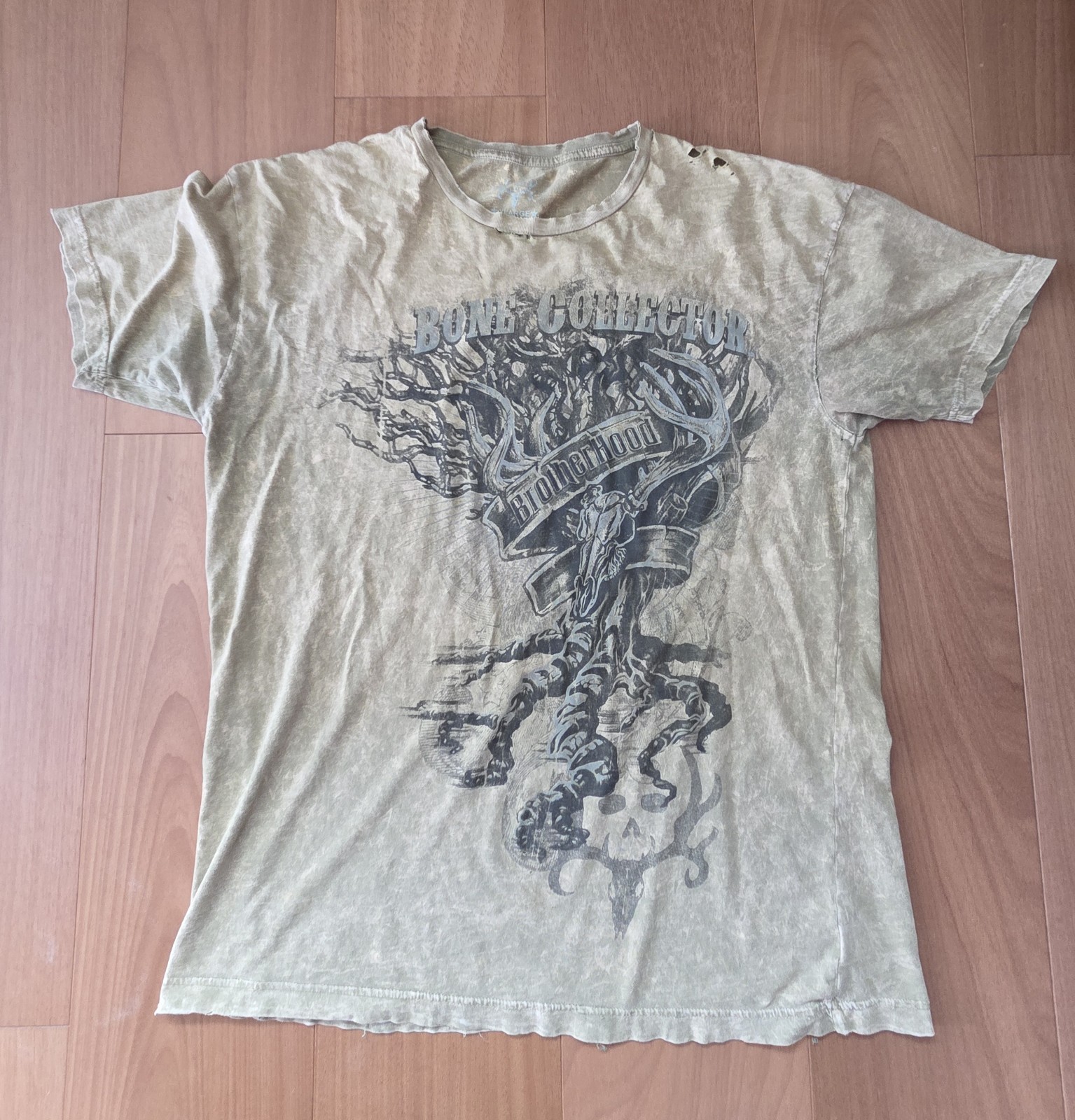 Bone Collector Brotherhood 100% Cotton T Shirt Crew Neck Short Sleeve Men's XL