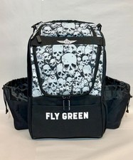 FLY GREEN DISC GOLF BACKPACK NUMBSKULL w/ 2 D...