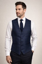 Mens Formal Smart Waistcoat Wedding Hospitality Vest Waiter Work Smart Office