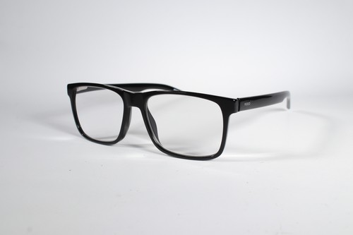 Hugo Boss Brille HG 03 Herren Schwarz Vollrand Kunststoff Eyewear Brille Brillengestell