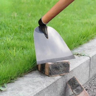 Manganstahl-Hacke Rostbeständig Unkrauthacke Platzsparend für Garten