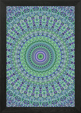 Intricate Boho Mandala Framed Wall Art Poster Canvas Print Picture