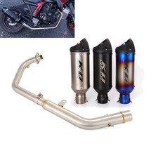 For Lifan KPM200 KPT200 2021-2025 Exhaust Header Front Pipe Slip On 51mm Muffler