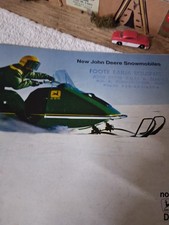 RARE Vintage 1972 JOHN DEERE  Snowmobile  Brochure  First Year