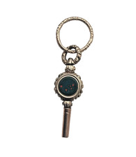 Antique Victorian Rolled Gold Double Sided Seal Fob Pocket Watch Key c1850