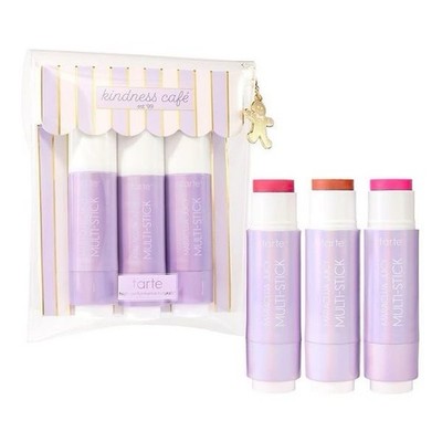 TARTE KINDNESS CAFE CHEEK SOUFFLE 3PC SET SHADE LATTE COZY FLAMINGO NEW IN BOX