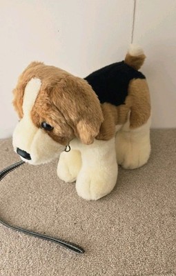 Keel Toys superweiches dreifarbiges Plüschtier Beagle Welpe Hund Stofftier mit Halsband 