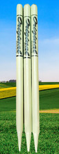 Wooden Stumps 3Pc Set Professional Cricket Playing Selected Willow Quality Solid