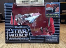 1995 Micro Machines Star Wars Action Fleet A-Wing Starfighter w/ C-3PO Rebel...