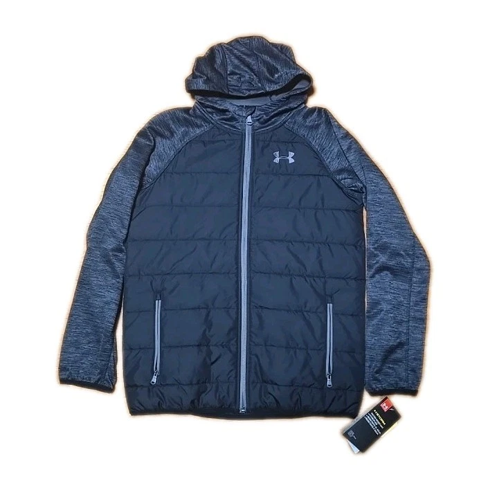 Under Armour Storm Black Hoodie Jacket Youth Size L (NEW)