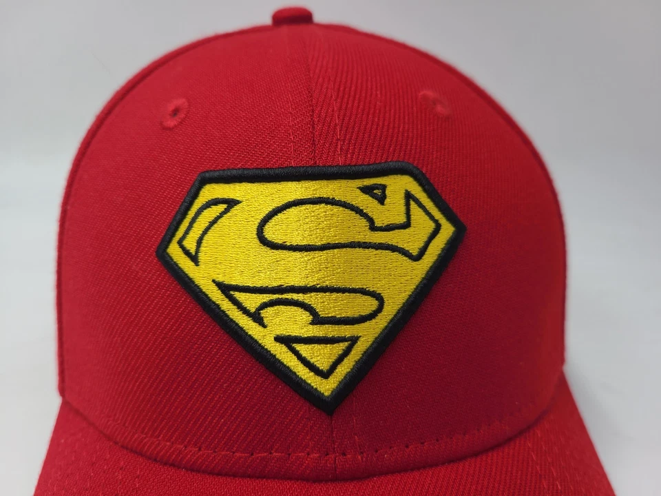Superman DC Comics New Era 39Thirty Flex Ajustado M-L Gorra Gorra Superhéroe Hombres Rojo Foto 4 de 4