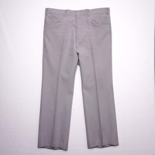 Vintage Levi's Action Slacks Sta-Prest Menswear Gray Dress Pants 70s Trousers