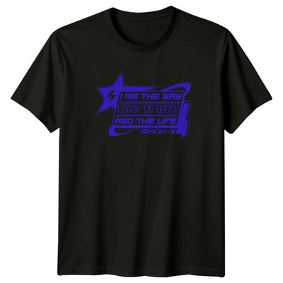 Ich bin der Weg Die Wahrheit Und T-Shirt Bibelvers Christlicher Glaube Religiös Feiertag