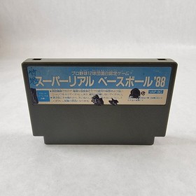 Super Real Baseball '88 Famicom Japan Import Vap-BG Tokyo Dome Big Egg