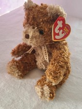 Ty Beanie Babies-WHITTLE the Bear 2004 gold Ty tag Plush Toy 40096