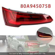 Left Rear Tail Light Lamp LED For Audi Q5 MK2 FACELIFT 2021-2024 LED 5 PIN A0