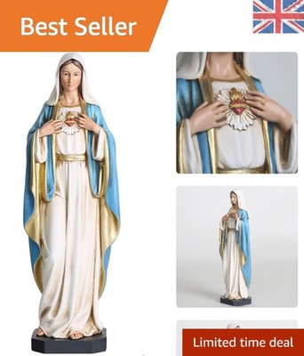 Handgefertigtes Harz Unbeflecktes Herz Mariens - Perfektes religiöses Geschenk, 10
