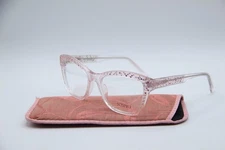 NEW SOSPIRI FEDE 989 CLEAR PINK CRYSTAL AUTHENTIC FRAMES EYEGLASSES 51-17