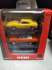 Greenlight 1:64 HEMI Factory 2-Packs 1969 Dodge Charger Daytona & 1969 Plymouth