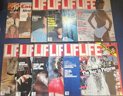 LIFE Magazine 1982 Lot (10) Near Full Year - Diana Raquel Welch Liz Taylor