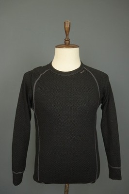 Devold Black Polka Dot Tumble Dry Crew Neck Long Sleeve Activewear Top Size M