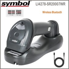 Zebra Symbol LI4278-SR20007WR 2D Wireless Barcode Scanner Reader Cable Base