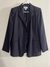 PENDLETON Vintage Wool Women  s Navy Blazer Jacket Sz 12