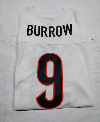 Cincinnati Bengals # 9 Joe Burrow NFL White Jersey Men's XL NEW